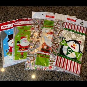 Christmas treat bags. 6 packages. NWT. SANTA, snowman, penguin, candy cane